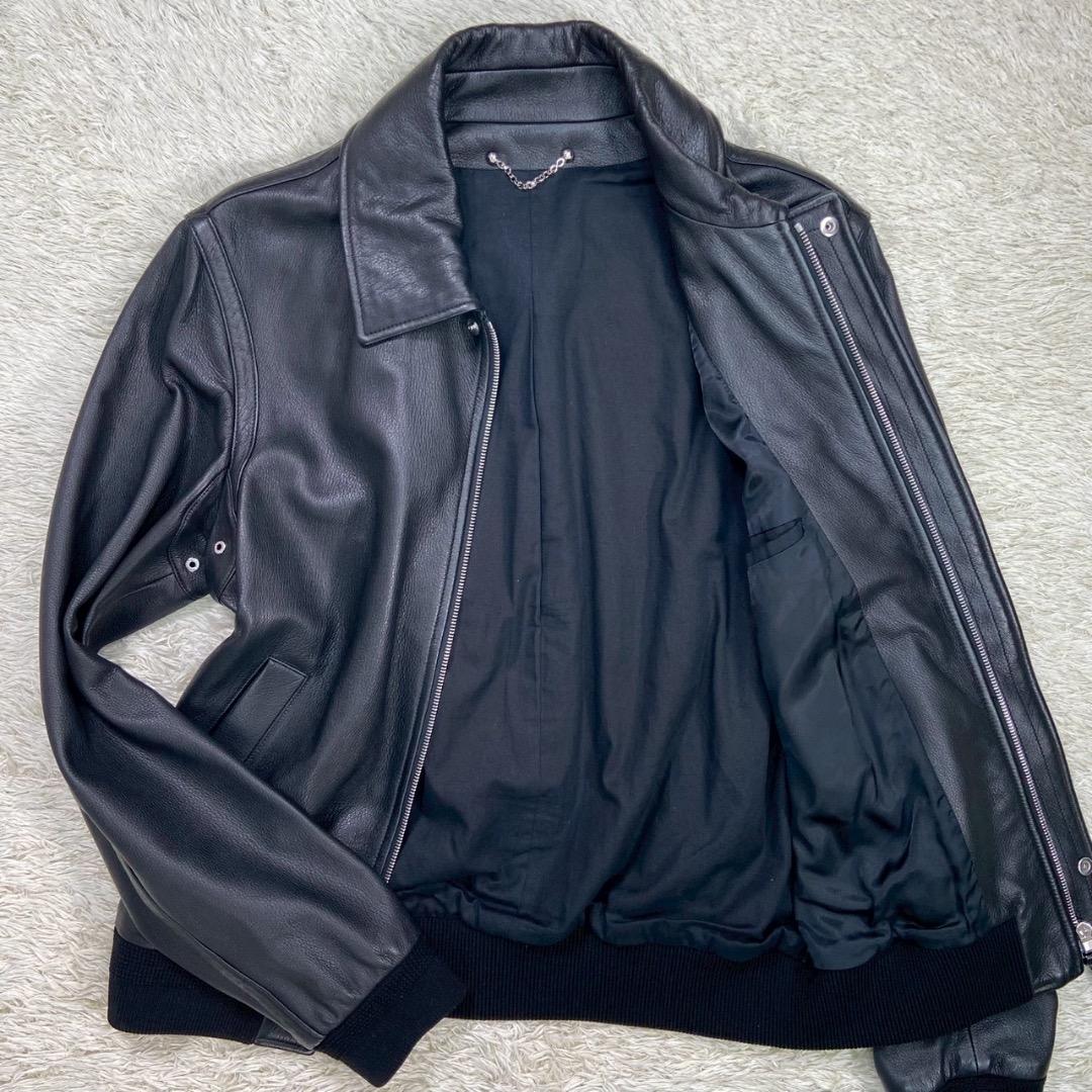 【最高級】LOUIS VUITTON ルイヴィトン シングル レザージャケット