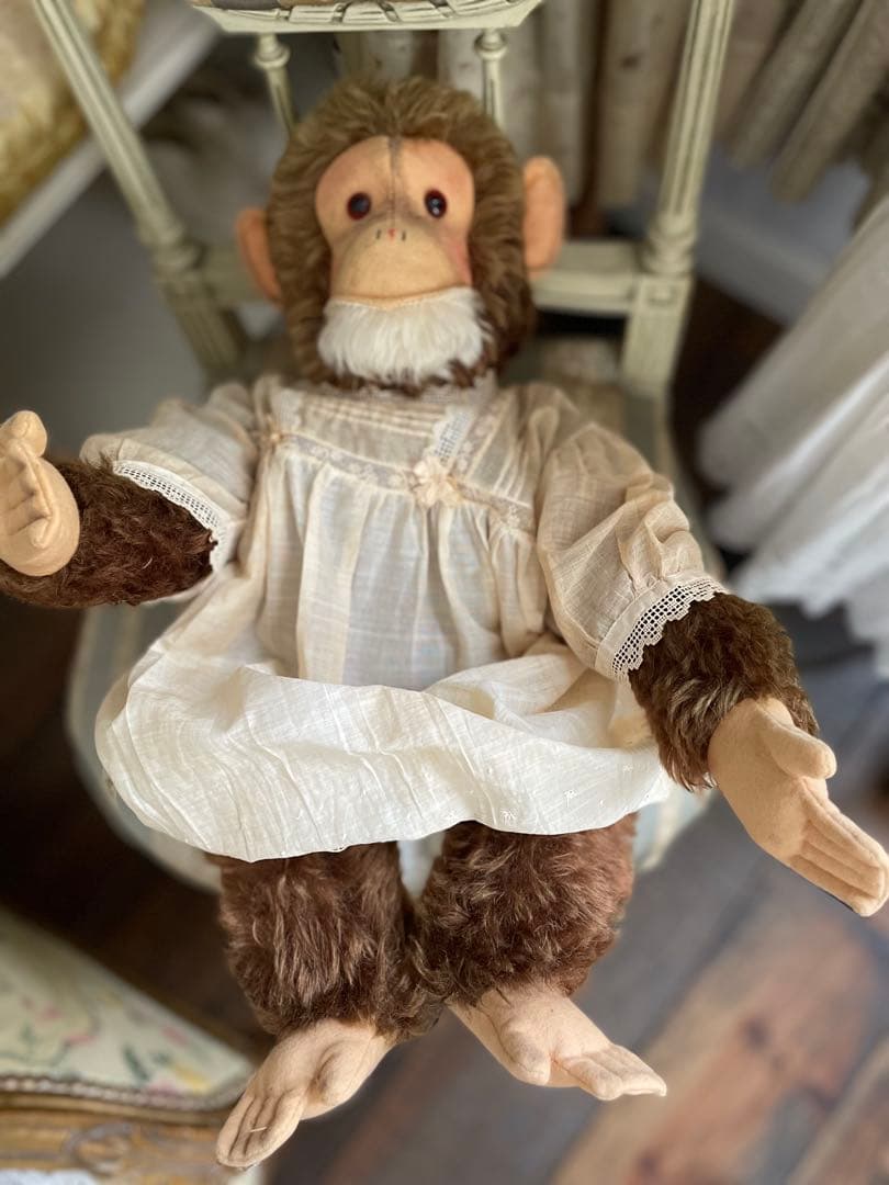 限定SALE♡大きなアンティークのお猿さん♡ アンティークテディベア シュタイフ