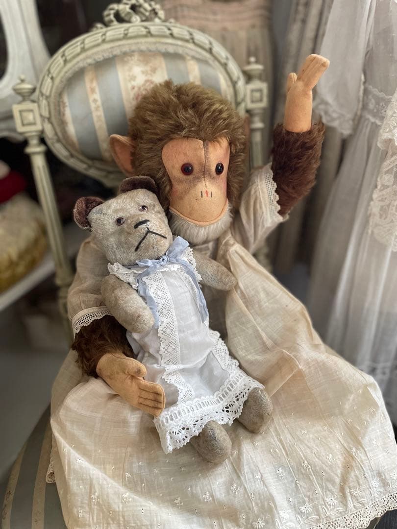 限定SALE♡大きなアンティークのお猿さん♡ アンティークテディベア シュタイフ