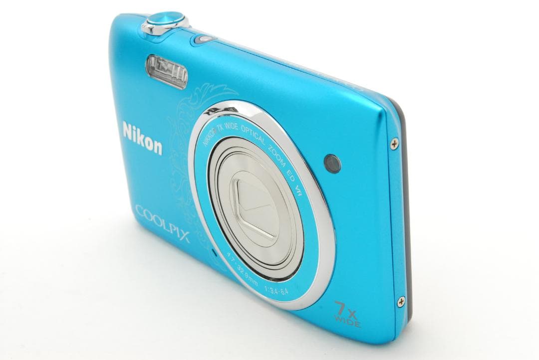 Nikon COOLPIX s3500 青 7倍光学ズーム 充電器付き