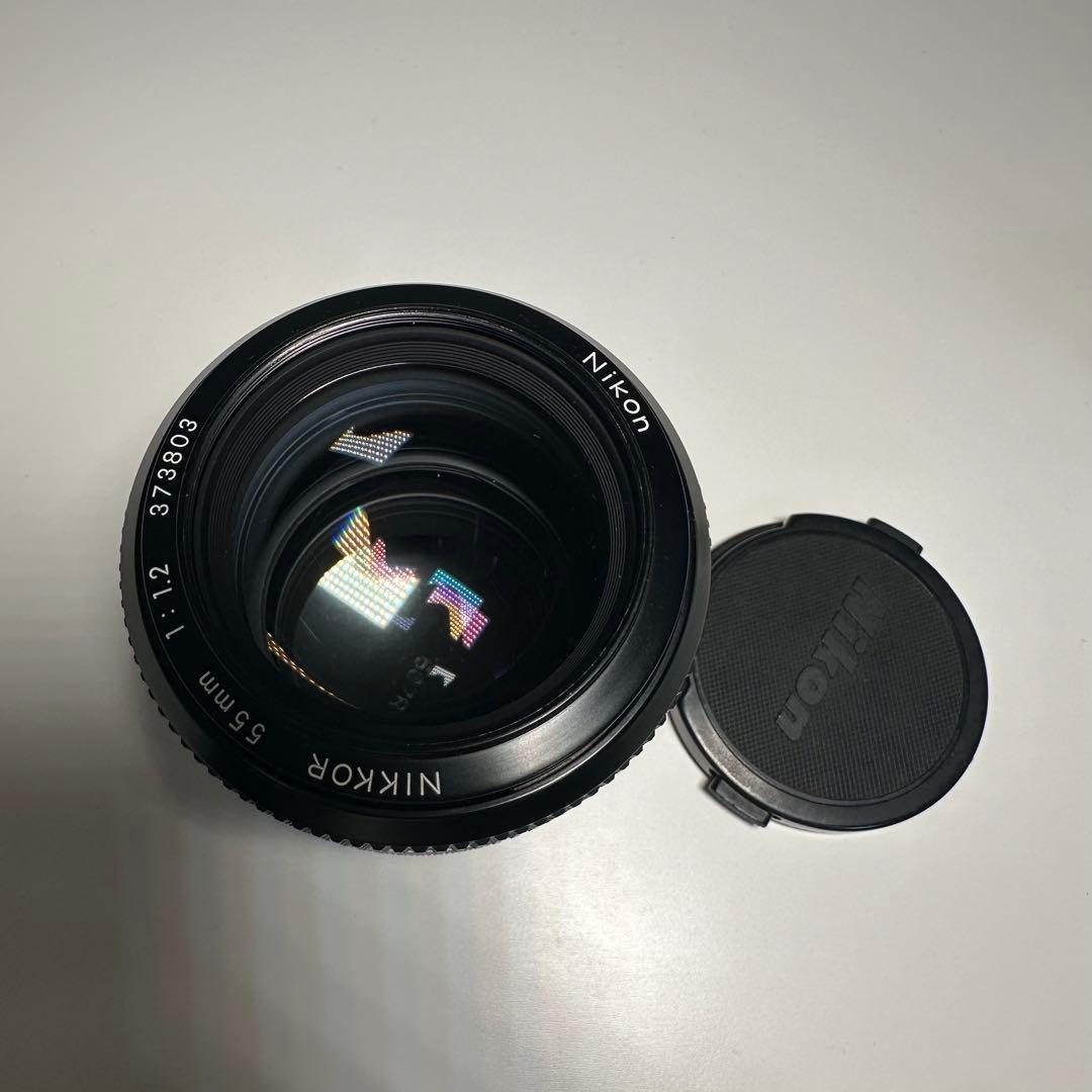 美品 Nikon nikkor 55mm f1.2 fマウント