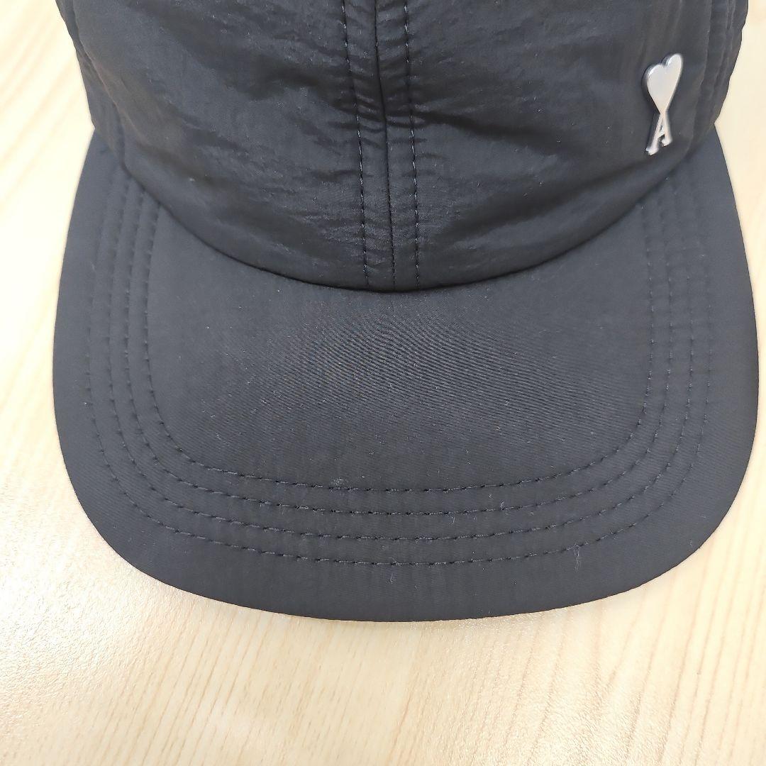 アミパリス ami 黒 ナイロンキャップ スタッド