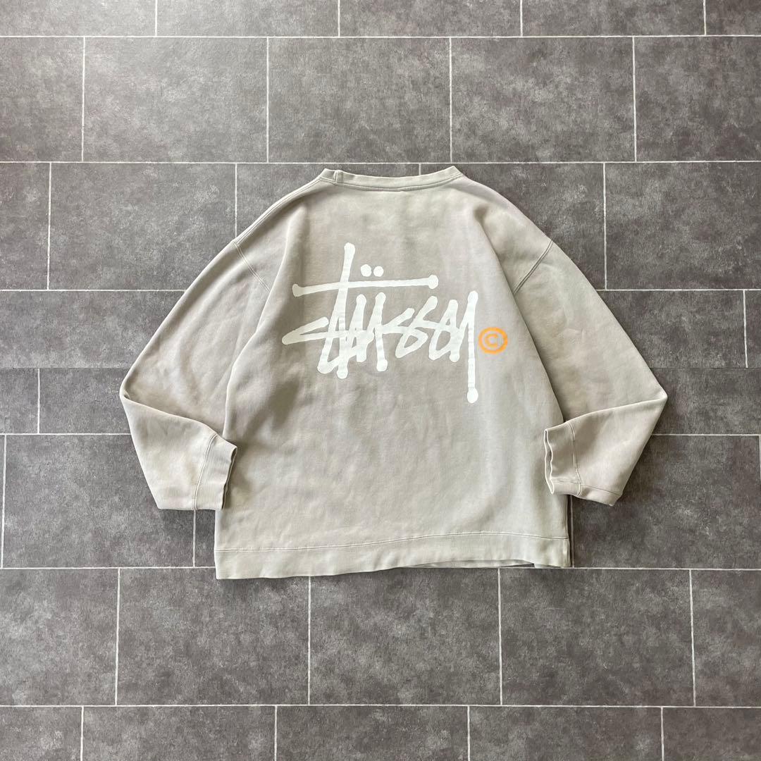 90~'s Stussy ステューシー stock logo 短丈 スウェット