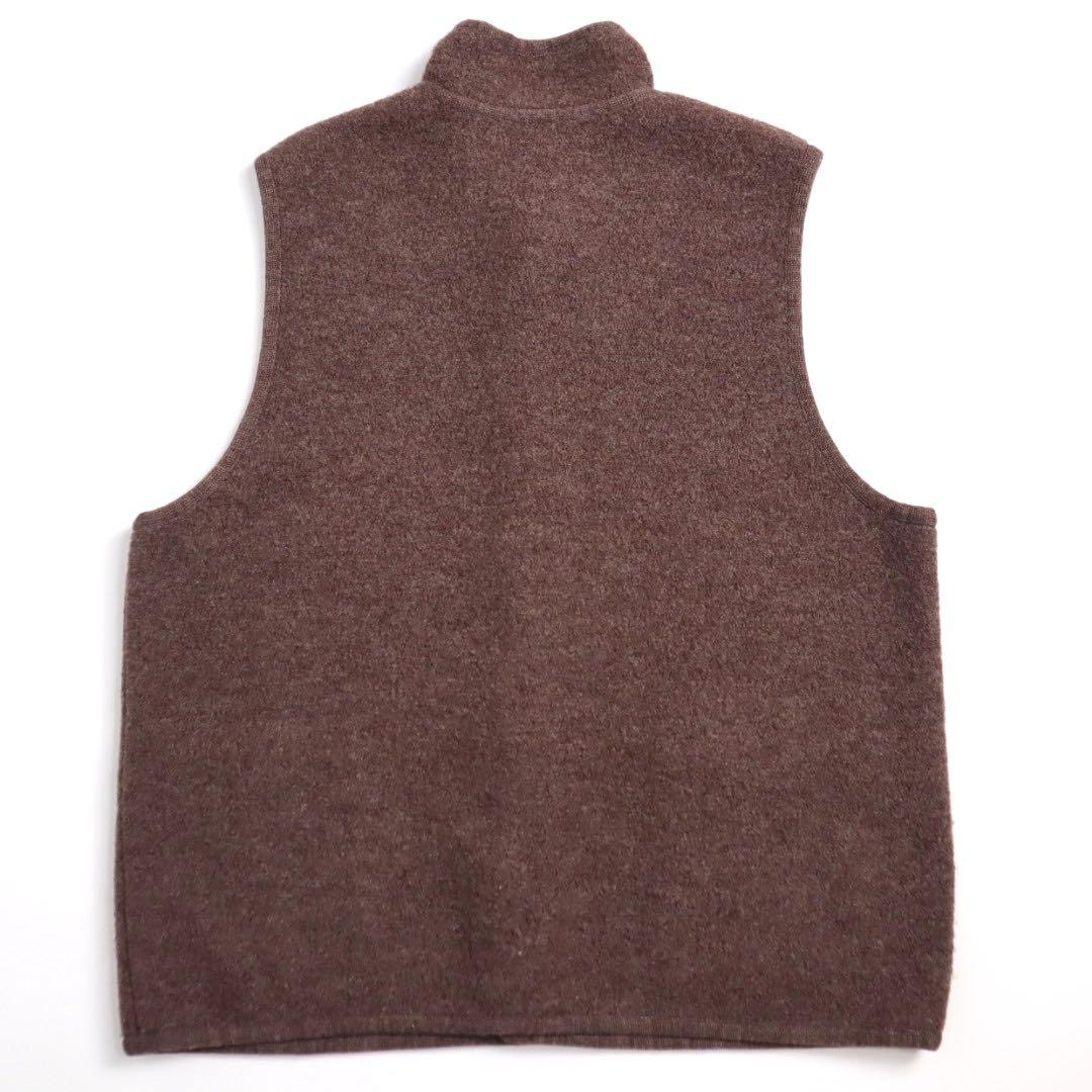 Papas 圧縮ウール クルミ釦 胡桃 クルミボタン 縮絨 ウールベスト