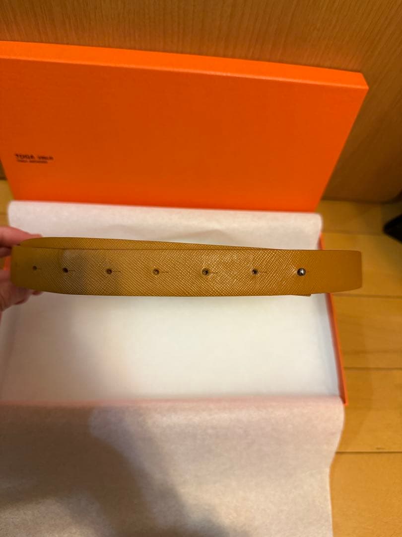 確実正規品　TOGA VIRILIS トーガ ビリリース　レザーベルト　ブラウン