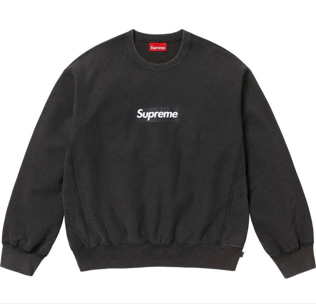 ち*ん様 値下げ〇Supreme Washed Box Logo Crewnec