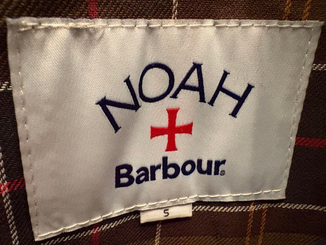 NOAH Barbour ポパイ刺繍ジャケット S ネイビー