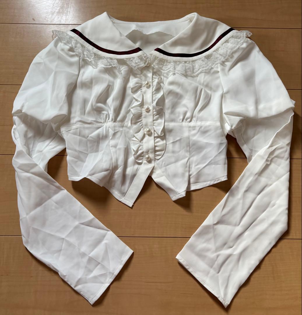 【タグ無し新品未使用】Ank Rouge セーラー襟 ブラウス Ｍサイズ