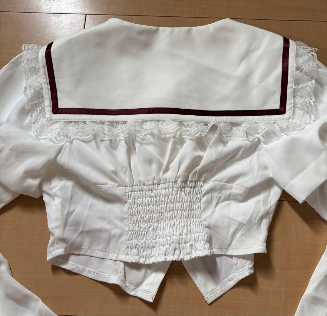 【タグ無し新品未使用】Ank Rouge セーラー襟 ブラウス Ｍサイズ