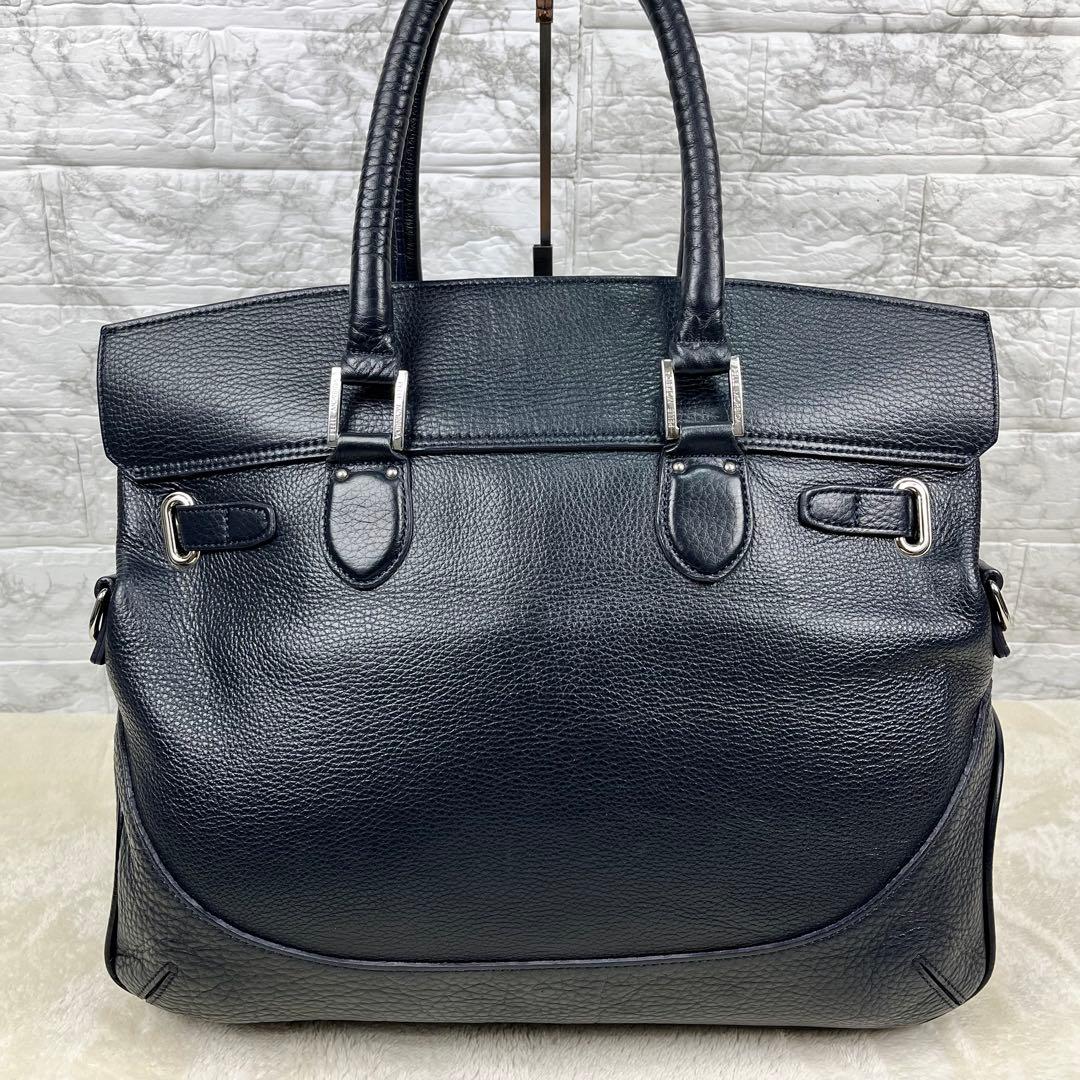 【極美品】 ペッレモルビダ フラップボストン メイデンヴォヤージュ ネイビー