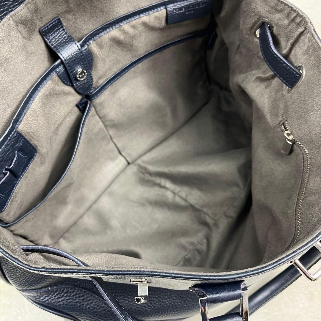 【極美品】 ペッレモルビダ フラップボストン メイデンヴォヤージュ ネイビー