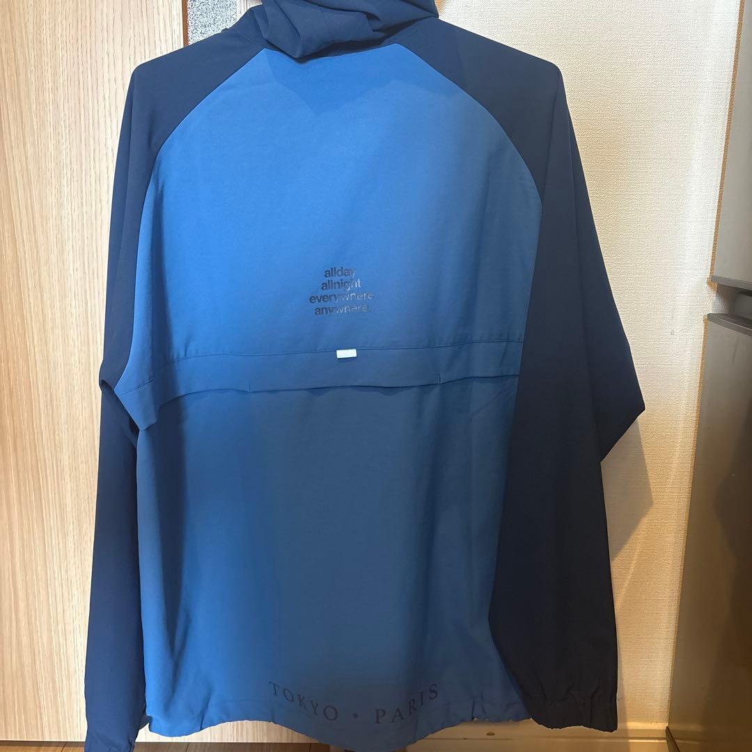 ballholic フード付きウォームアップウェア L 青