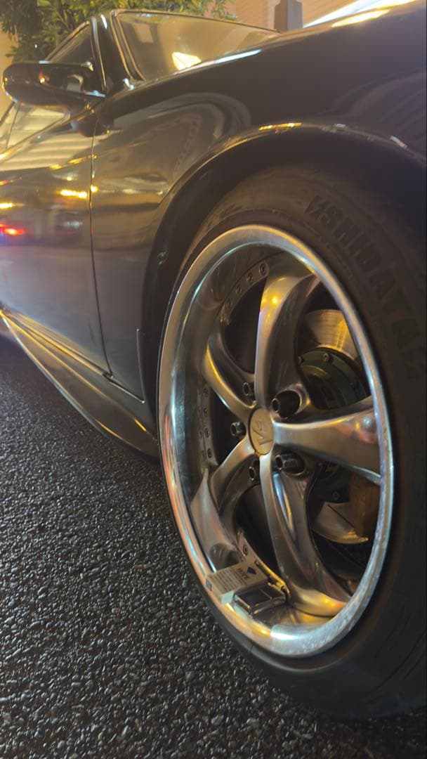 当時物work vs-kf 18インチ 9J＋38 114.3 シバタイヤ