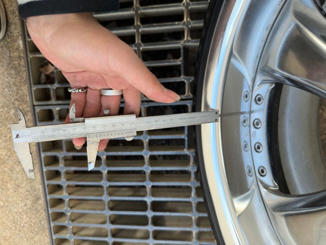 当時物work vs-kf 18インチ 9J＋38 114.3 シバタイヤ