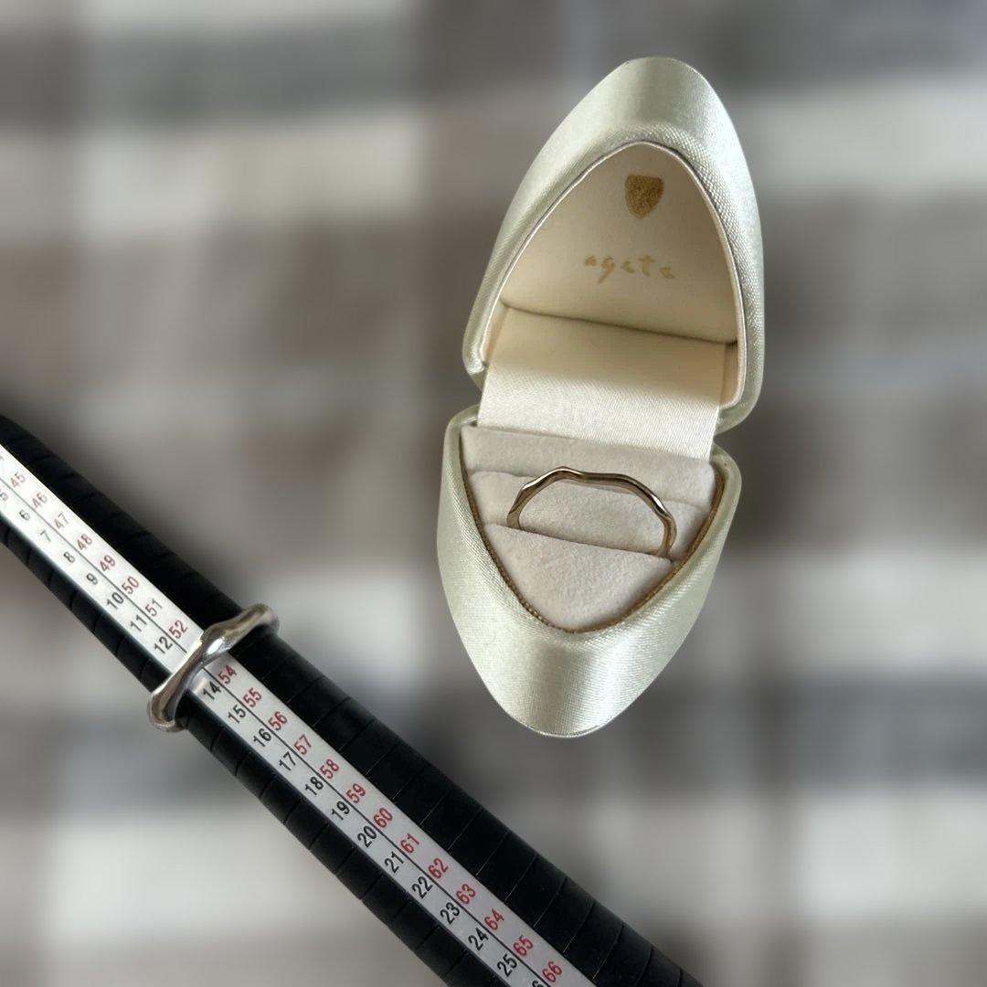 agete シルバー 2連リング