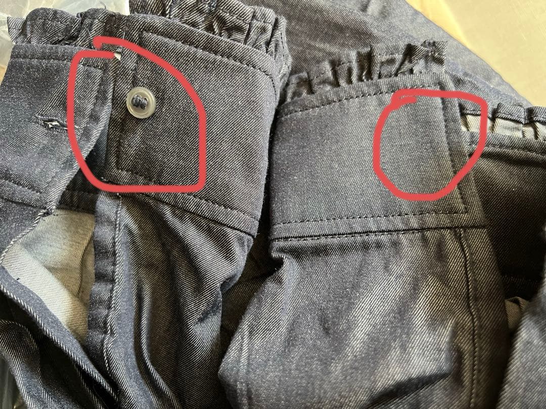 播州織のフリルブラウス