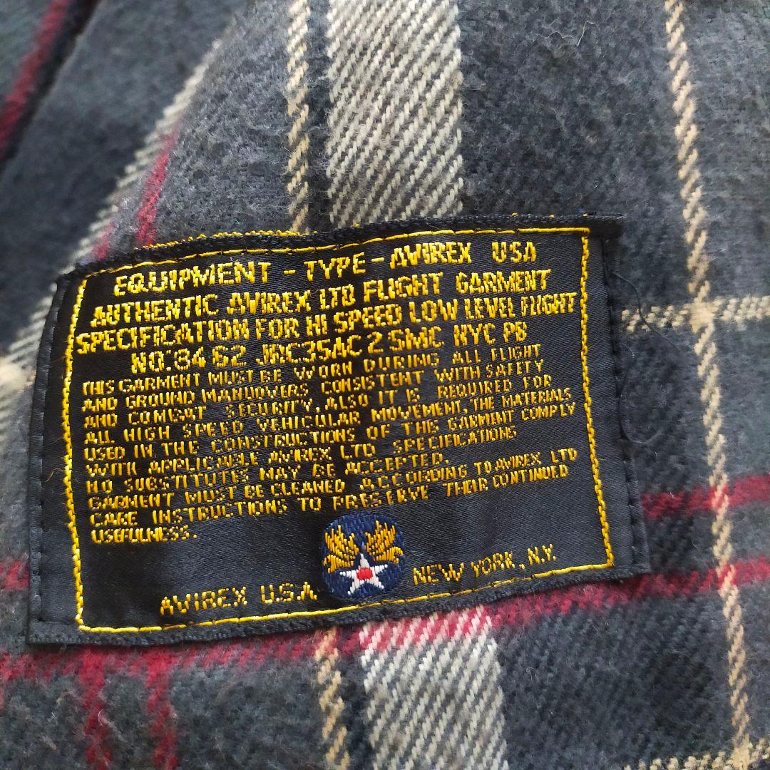 90S　AVIREX　B−7　レザージャケット　短丈　フライトジャケット