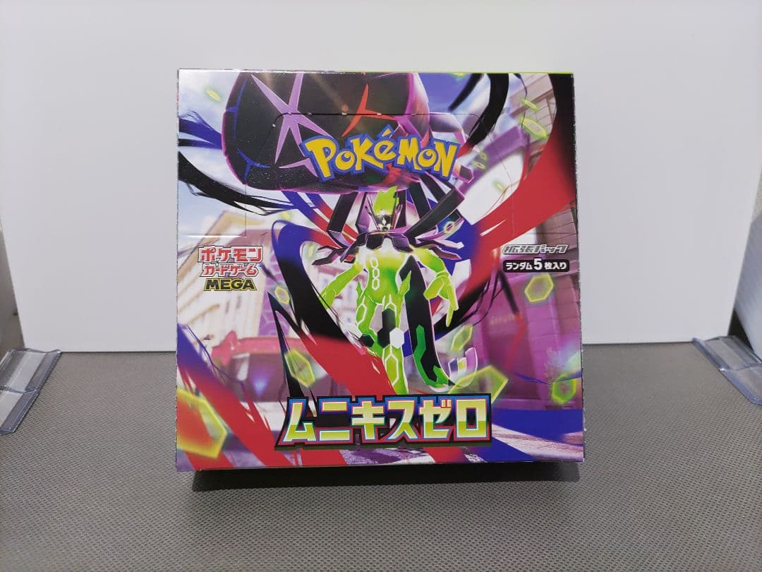 ポケモンカードゲームMEGA ムニキスゼロシュリンク付き&なし各1点計2ボックス