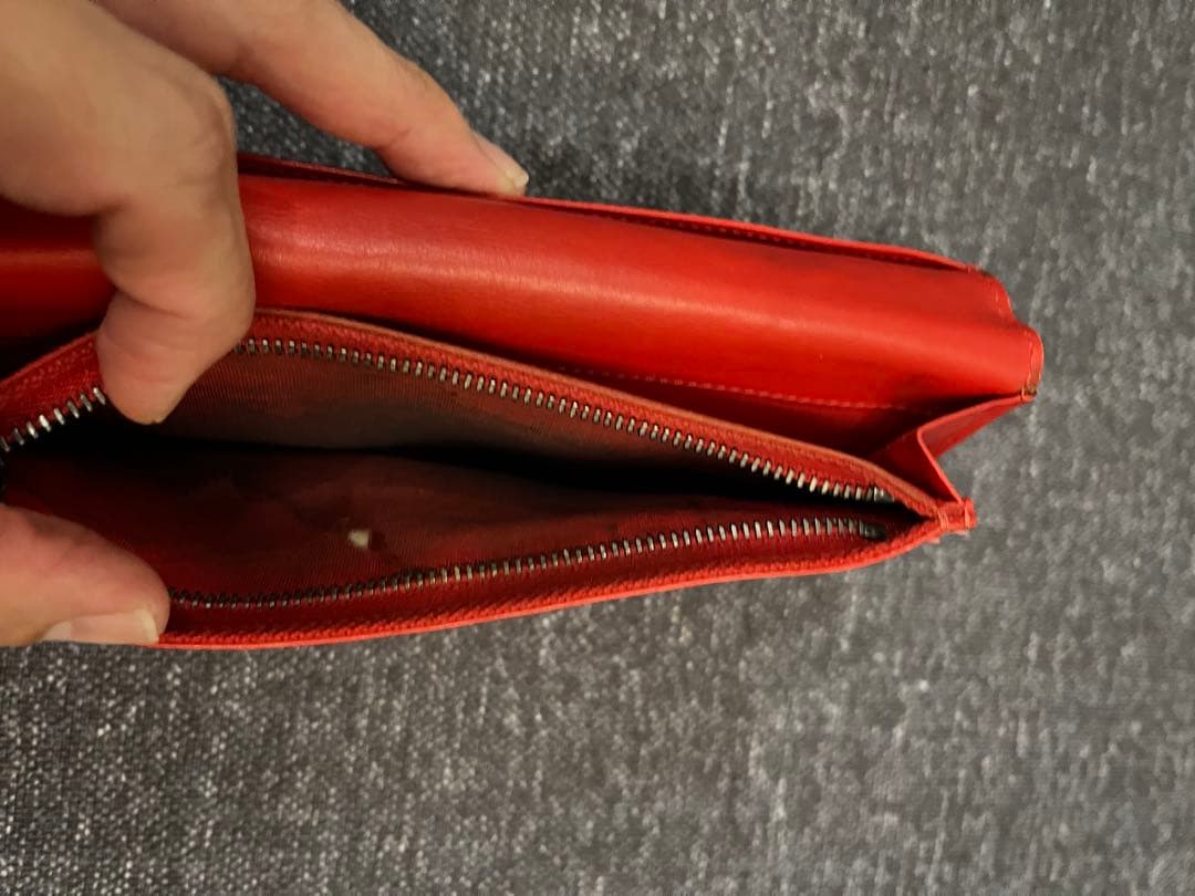 と*B様 ルブタン 長財布 2つ折り　ロング　　スパイク　ブラック　レザー