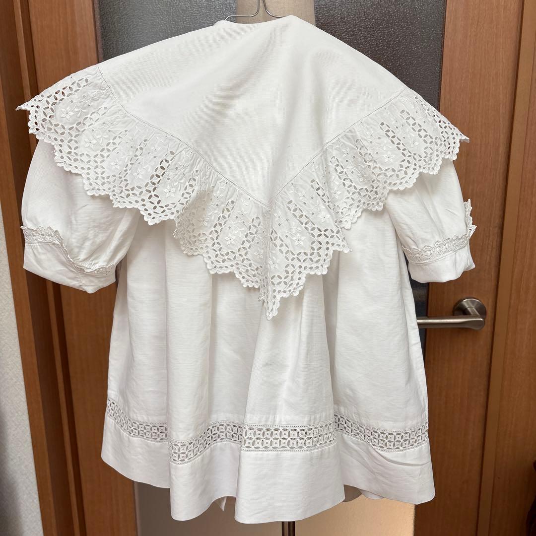 フランス　アンティーク　ベビードレス　ベビーケープ　ベビーコート　ドールドレス