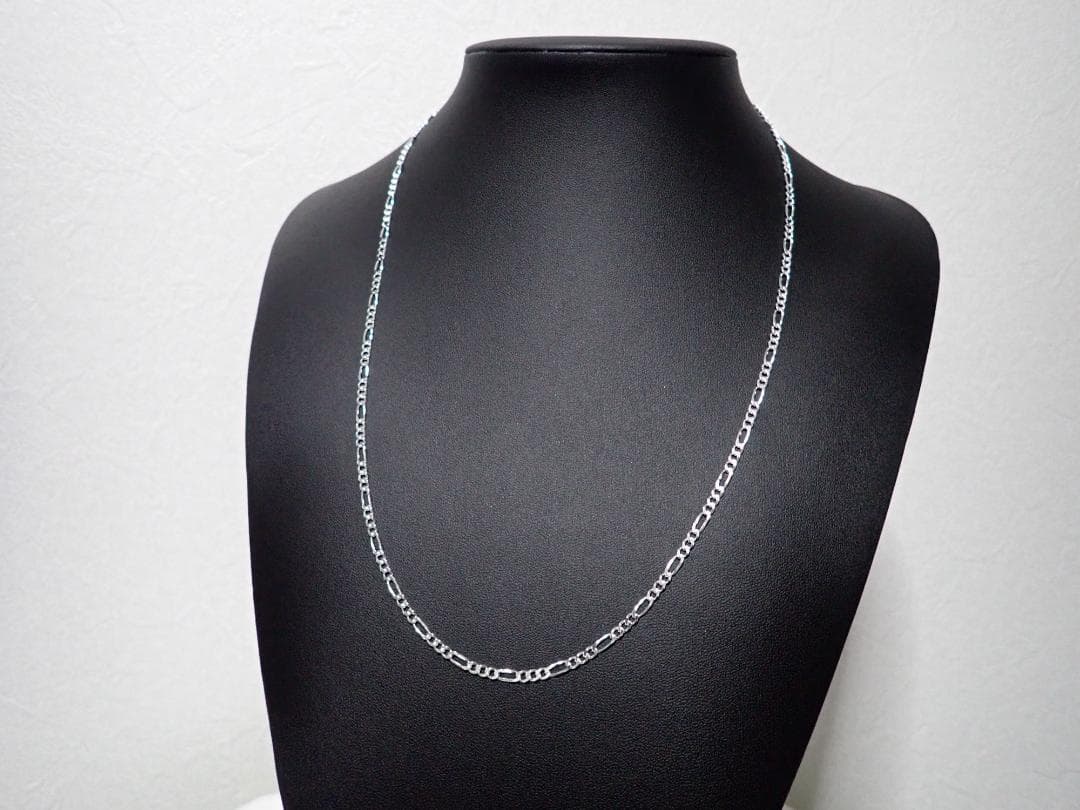 60㎝幅3㎜【フィガロ】 イタリアン シルバー925 ネックレス