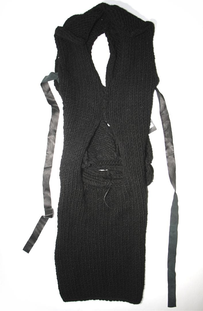 k*p様 masnada マスナダ ニット ベスト 黒 ブラック 毛混 イタリア