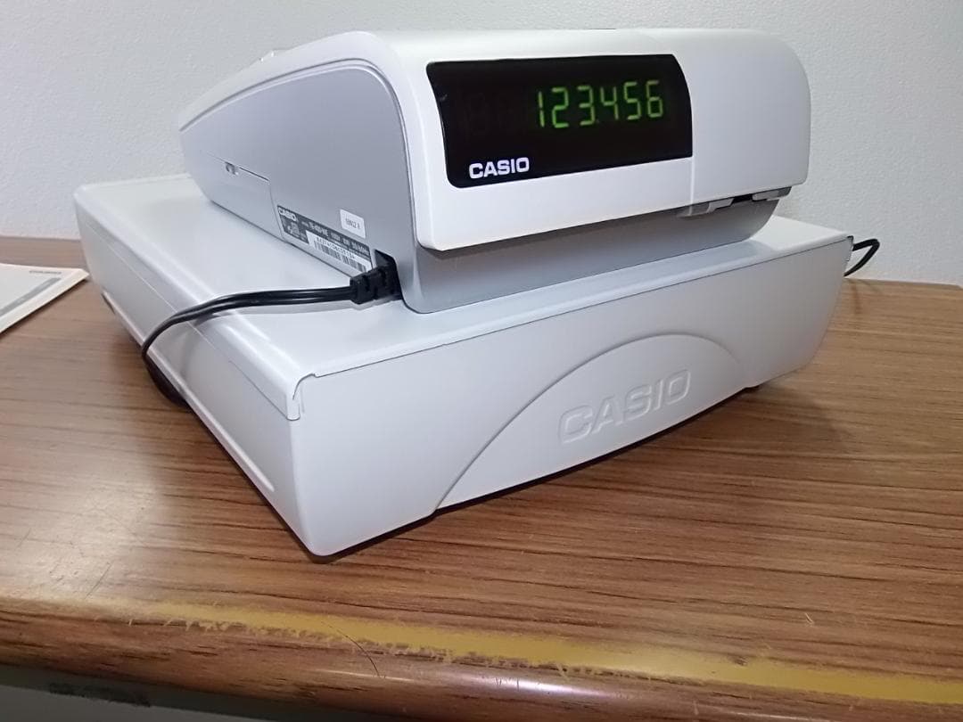 ケーブル付228領収書設定無料カシオTE-400インボイスレジスターSDカード