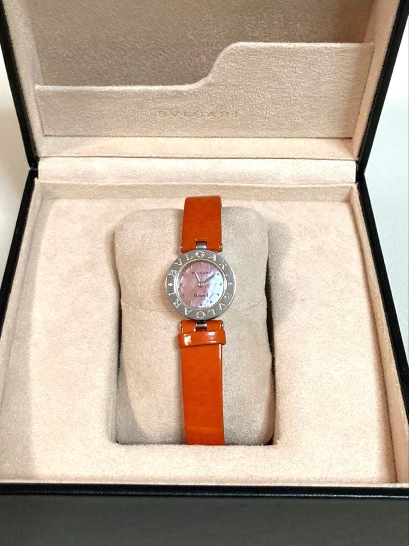 美品・電池交換済ブルガリ ビーゼロワン BB22S ピンクシェル 腕時計