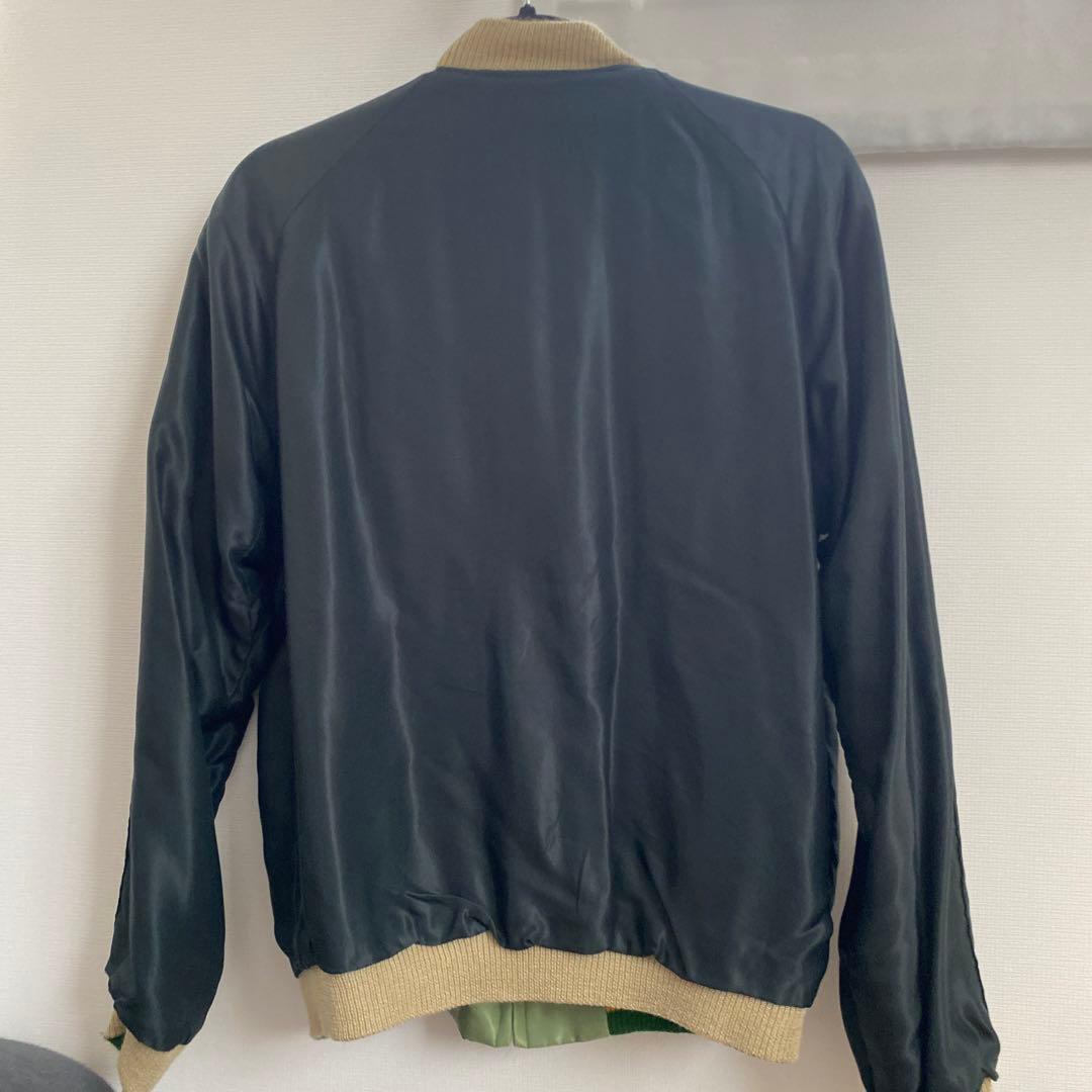 売り切り値下げ　東洋×ビームス　スカジャン　白熊×鷹　L