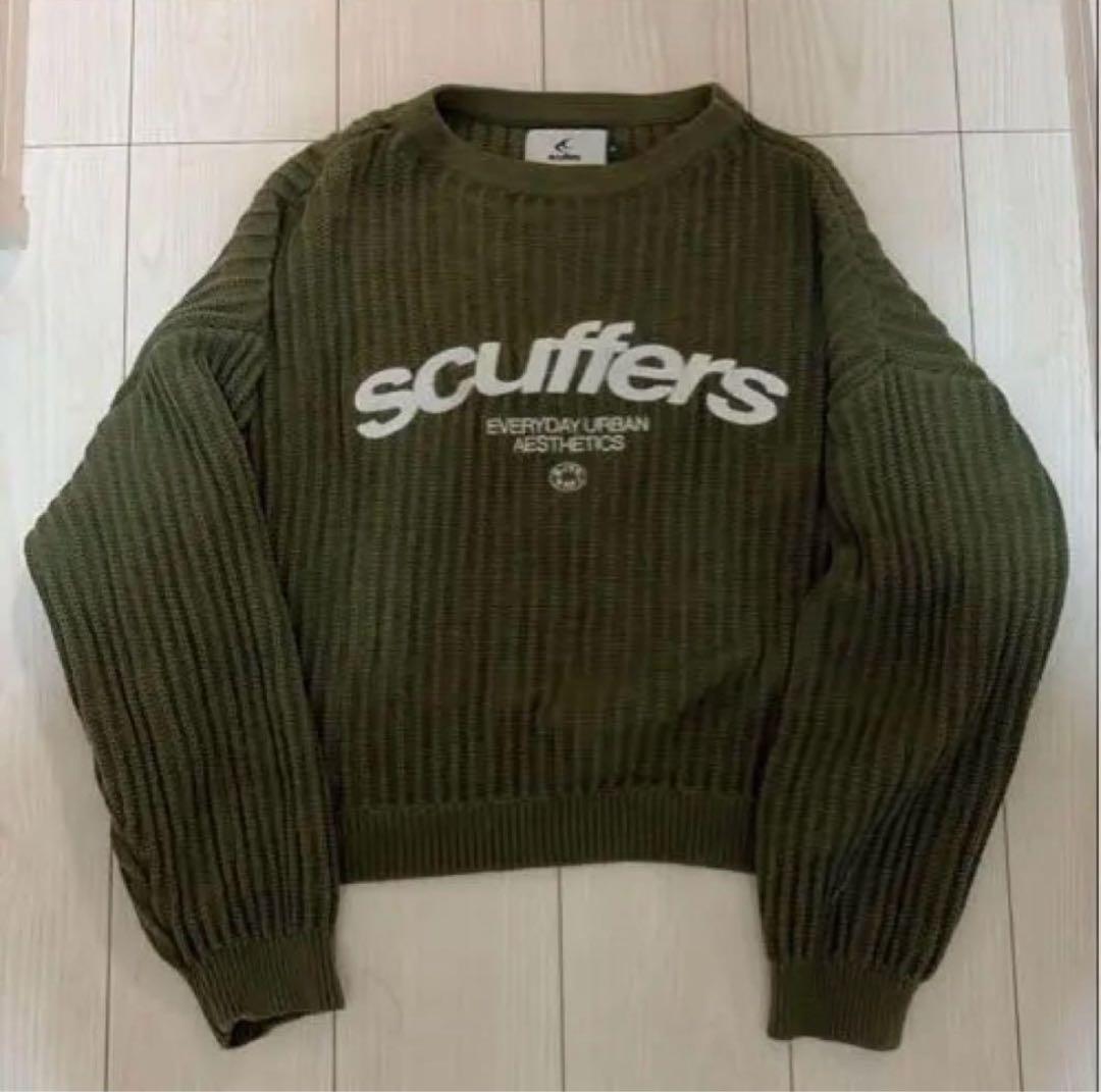 scuffers ニット　オリーブ