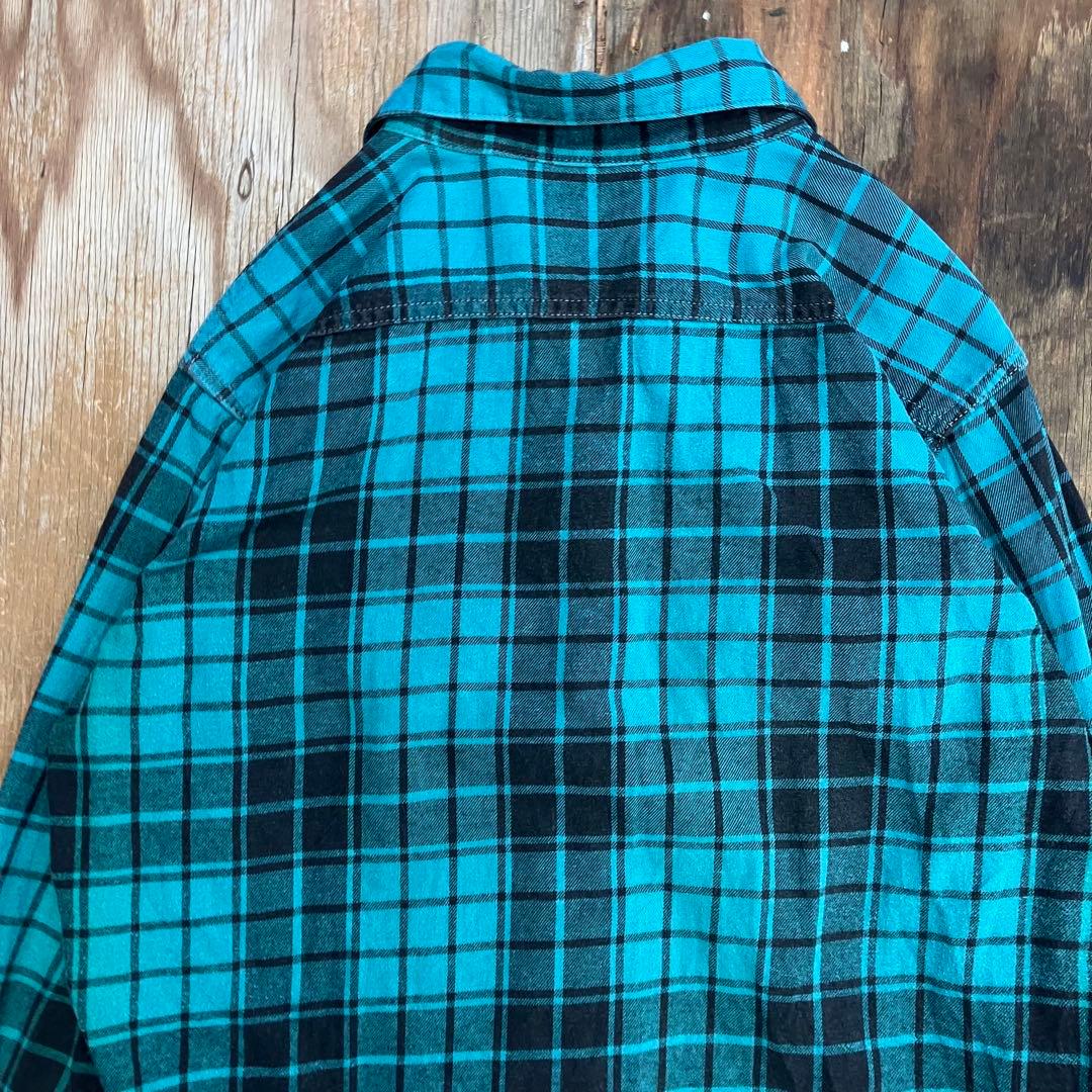 JOE MCCOY フランネルシャツ ブルー VINTAGE リアルマッコイズ
