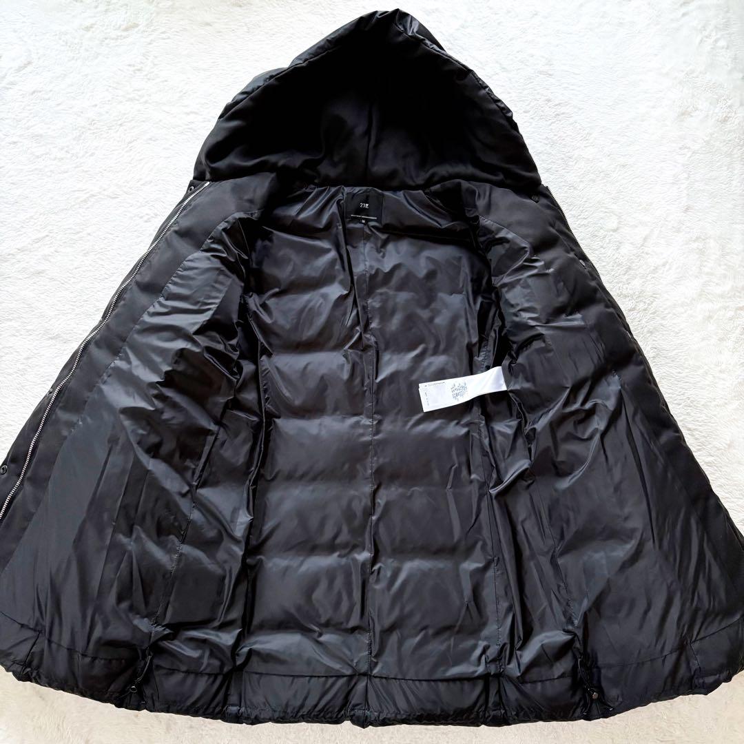 極美品　23区シレータフタ ミドル丈 ダウンコート　M 38 黒　洗える