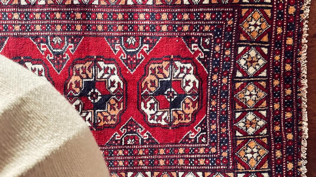 【月末セール】 115×72アフガニスタントルクメン手織りヴィンテージラグギュル