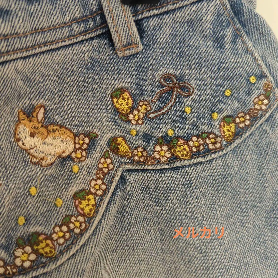 フランシュリッペ　うさぎ☆　デニムスカートМ