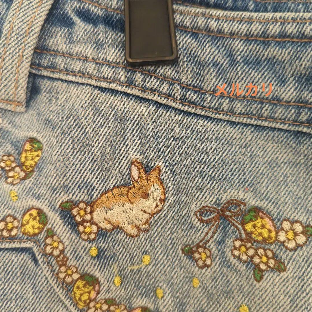 フランシュリッペ　うさぎ☆　デニムスカートМ
