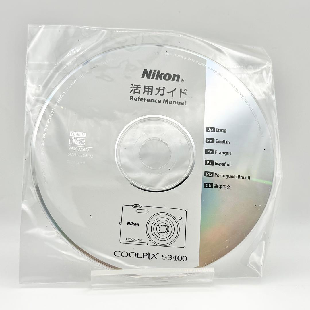【付属品完品】Nikon COOLPIX S3400 コンデジ デジカメ 動作品