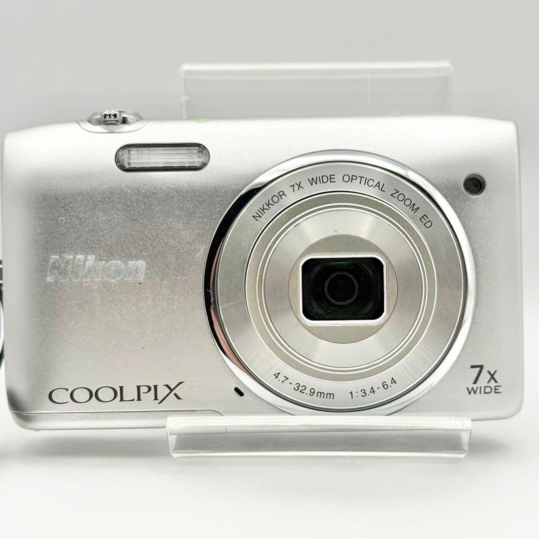 【付属品完品】Nikon COOLPIX S3400 コンデジ デジカメ 動作品