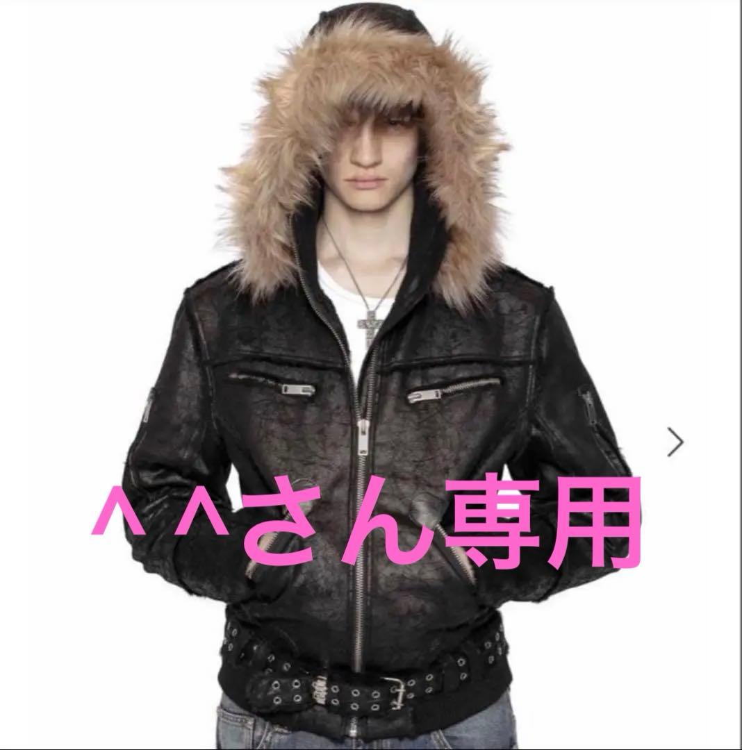 ジャケット・アウター RACERWORLDWIDE sheepskin jacket M black