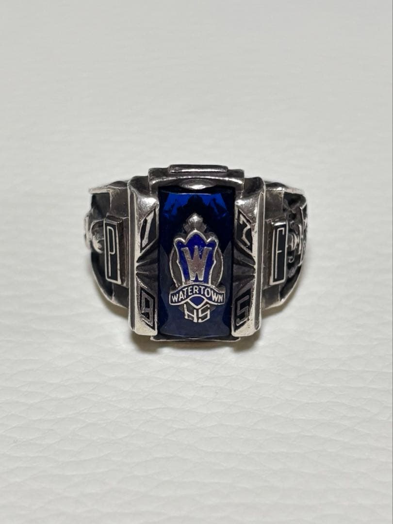 1975' カレッジリング ''water town'' シルバーリング