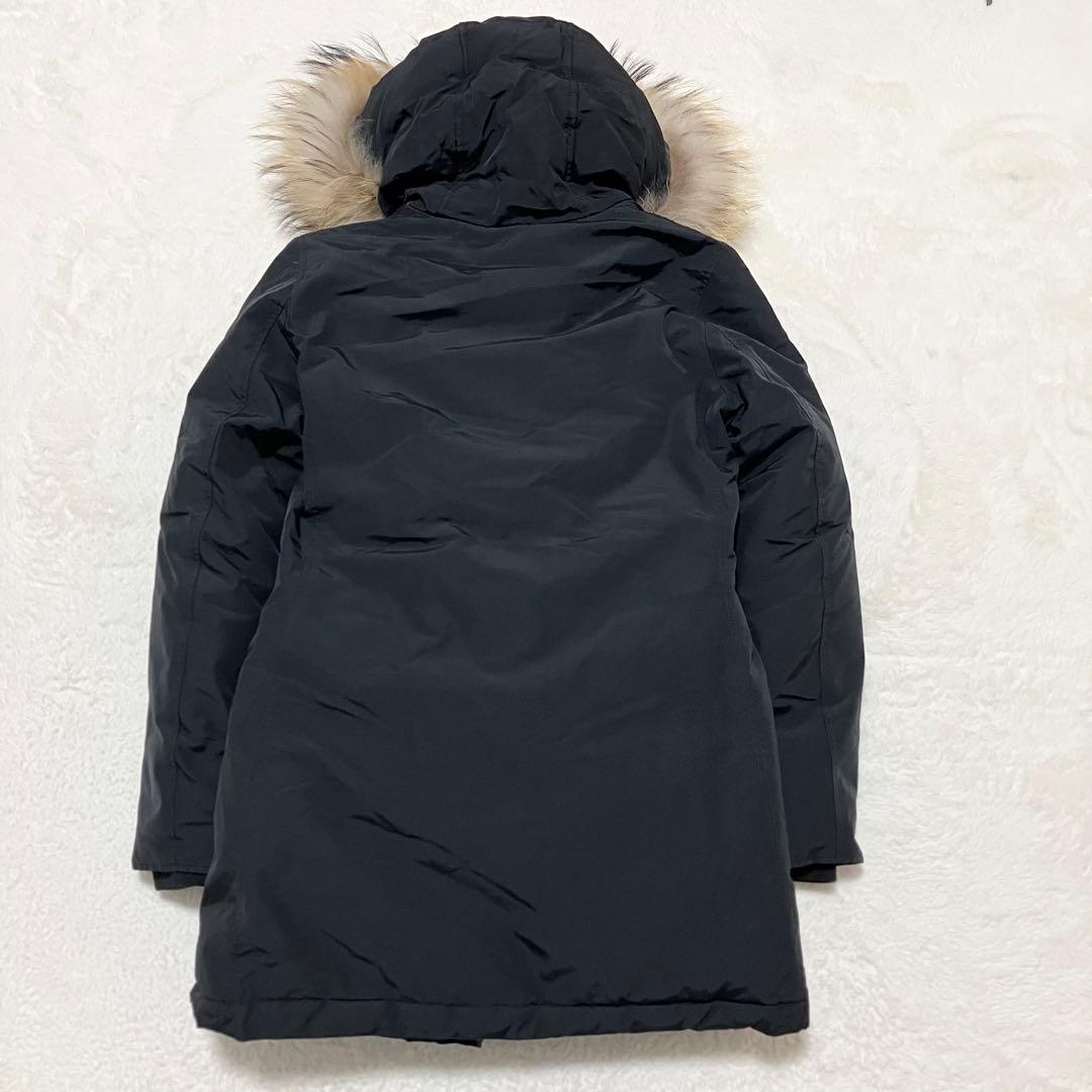 美品 WOOLRICH アークティックパーカ XS ダウン コート ファー 黒