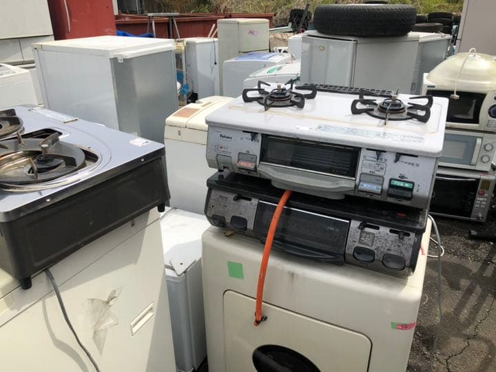 冷蔵庫  洗濯機  電子レンジ  ガスコンロ