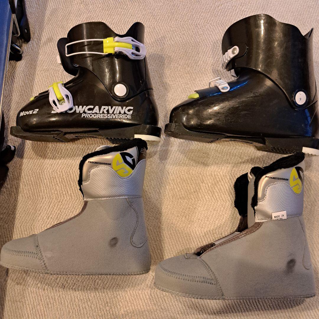 120 スキー 板 ブーツ セット ジュニア まとめ売り キッズ