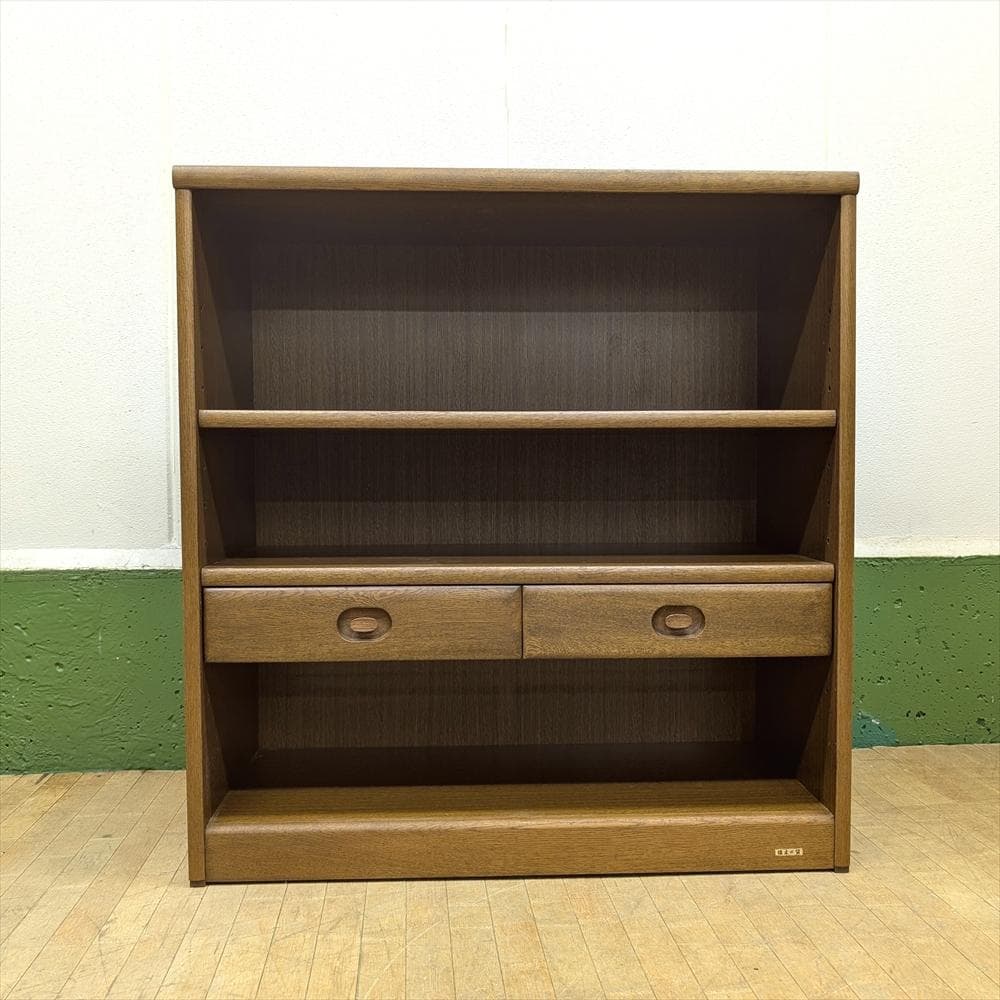 浜本工芸　ナラ材　オープンラック　本棚　本箱　書棚　ブックシェルフ　キャビネット