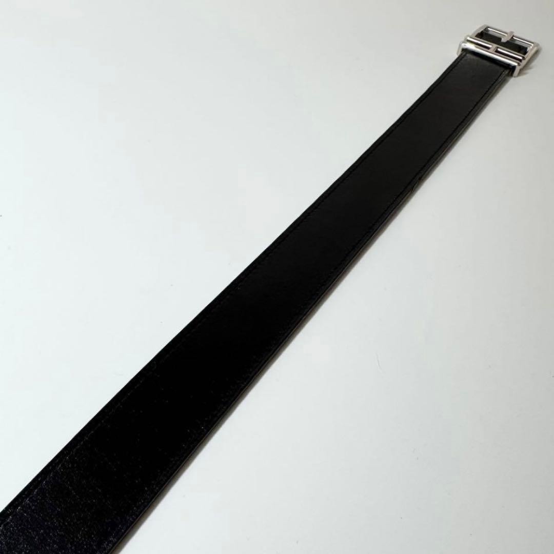 エルメス　HERMES リバーシブルベルト ネイサン　32 Hロゴ　レザー