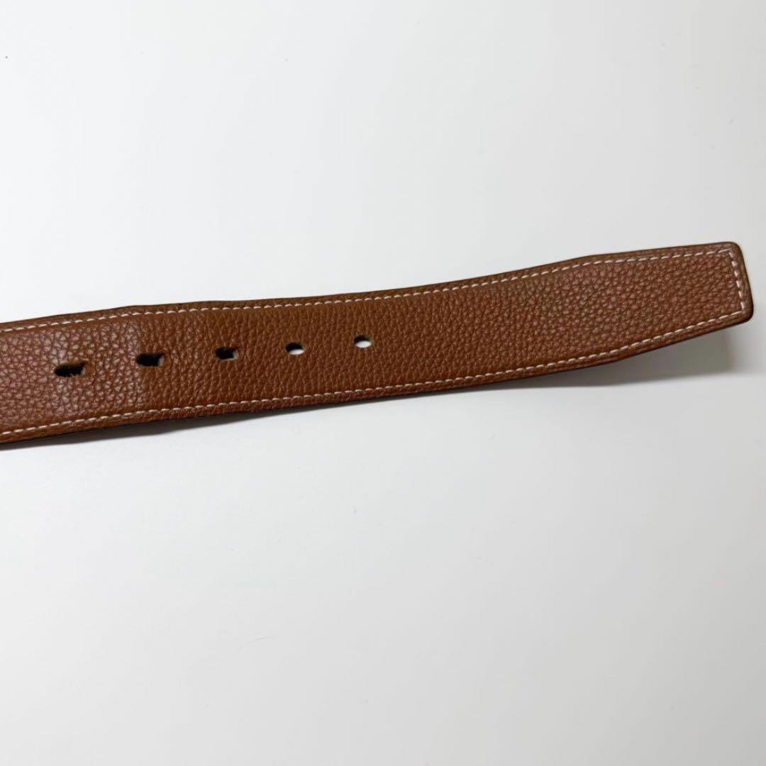 エルメス　HERMES リバーシブルベルト ネイサン　32 Hロゴ　レザー
