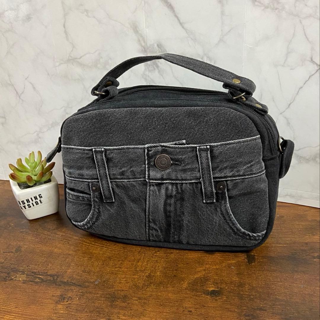 専用*No.22 デニムリメイク【お財布付きバッグ・ダブルZIPバッグ】