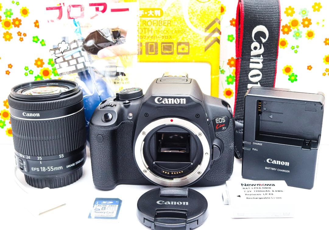 キャノン Canon Kiss X7i ☆スマホに転送☆初心者一眼レフ☆自撮りも