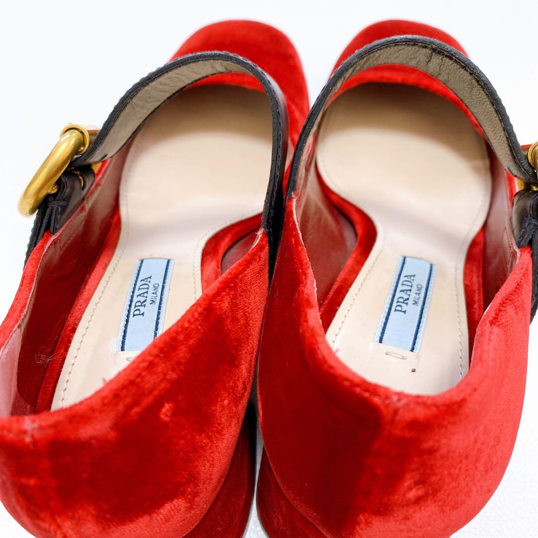 NY VINTAGE 専用 PRADA プラダ メリージェーン チャンキーヒール