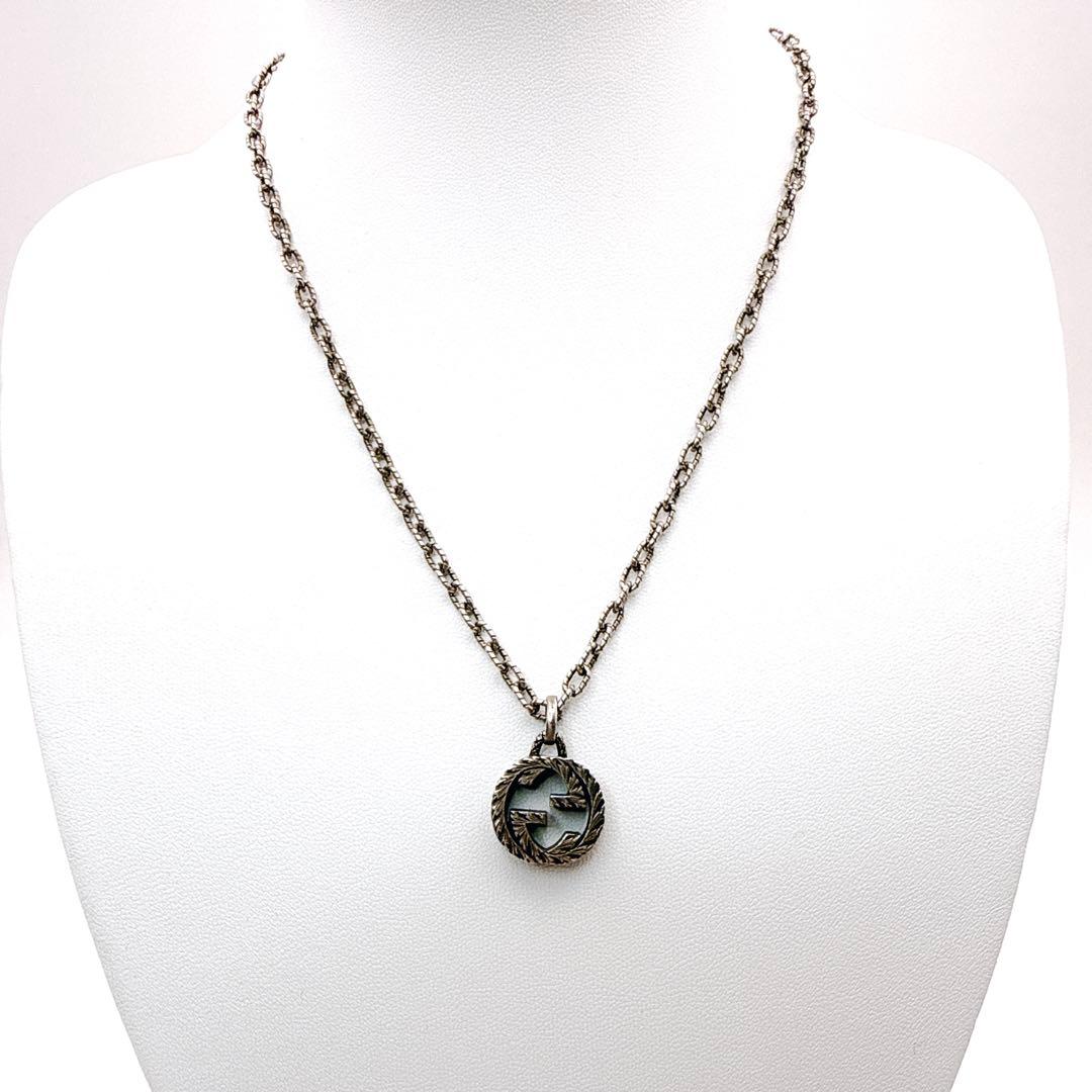 GUCCI グッチ ネックレス インターロッキングG アラベスク ラージ