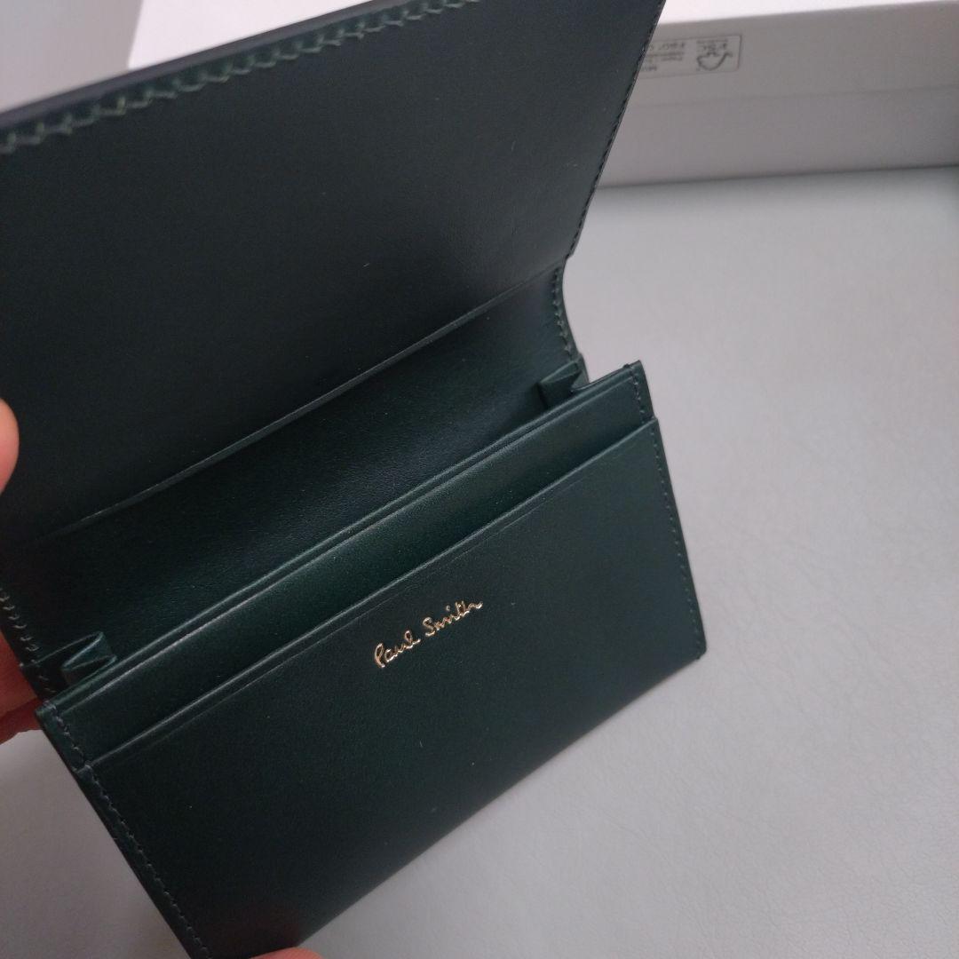 ポールスミス　名刺入れ（コードバン素材）